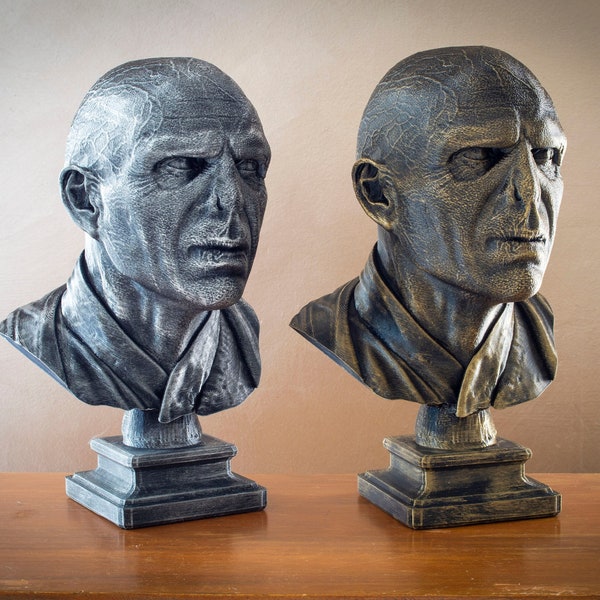 Harry, Potter, Lord, Voldemort, Evil, Bust, Gold Sculpture, Silver Sculpture