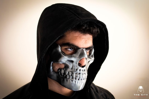 3D Skeleton Mask Scary Skull Ghost Skull Cosplay Costume Halloween Party  Full Face Mask