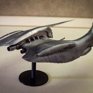 Battlestar Galactica Cylon High Detail Ship Model, Spaceship Prop Replica Figure, Starship Figurine Scifi, Custom 3d Printed, Cylon Raider image 7