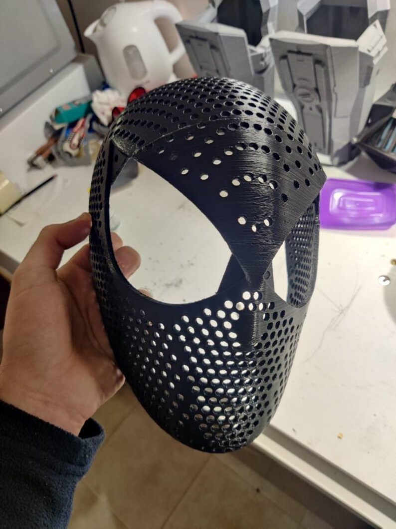 Spider Man Face Shell Mask Costume Prop Marvel Head 3D Etsy