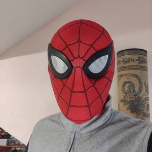 Spider Man Face Shell Mask Costume Prop Marvel Head 3D - Etsy