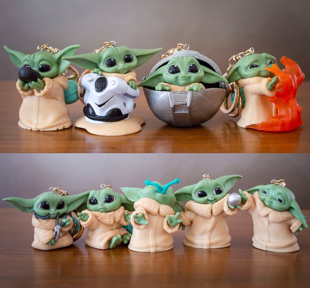 Baby Yoda Keychain, the Mandalorian, Grogu, Star Wars Keychain Etsy