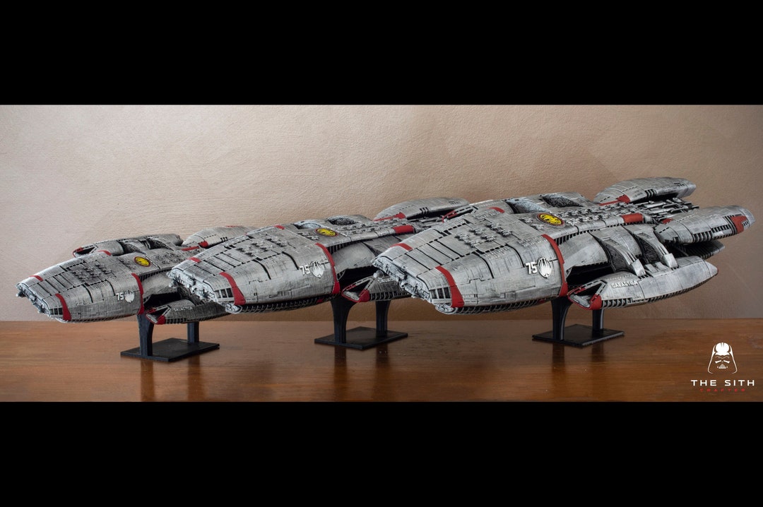 Battlestar Galactica High Detail Ship Model, Spaceship Prop