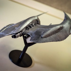 Battlestar Galactica Cylon High Detail Ship Model, Spaceship Prop Replica Figure, Starship Figurine Scifi, Custom 3d Printed, Cylon Raider image 2