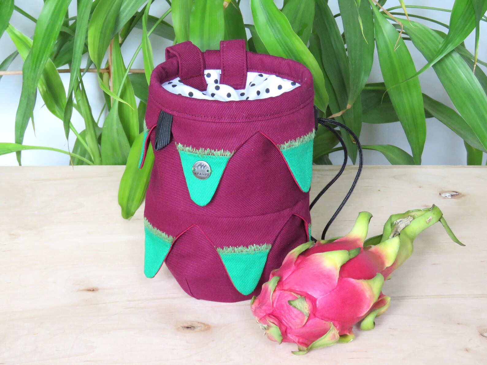 Dragon Fruit Chalk Bag Rock Climbing Bag Chalkbag Gift for Etsy