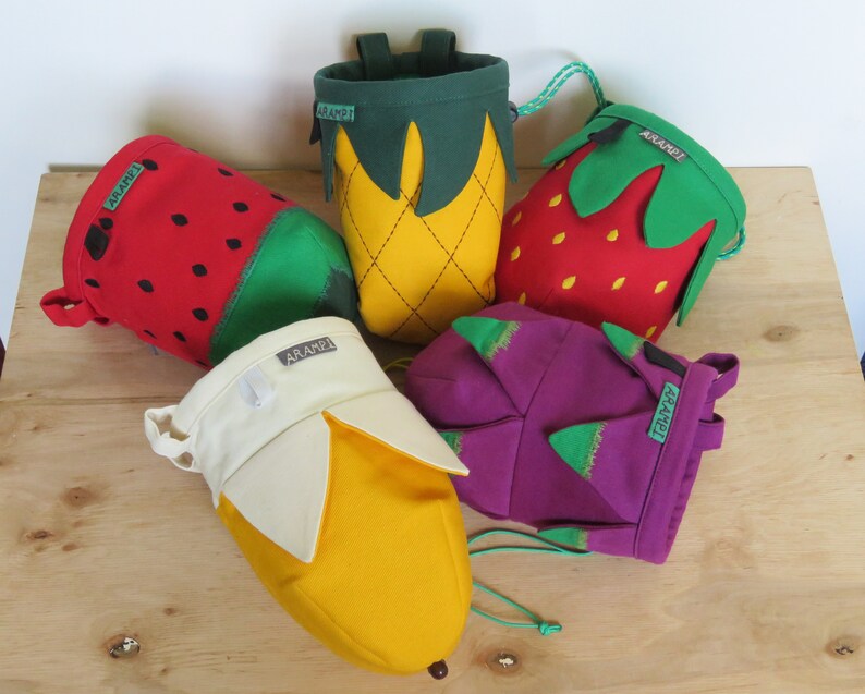 Dragon Fruit Chalk Bag Rock Climbing Bag Chalkbag Gift for Etsy
