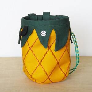 Sac de craie ananas, cadeau pour grimpeur, équipement d'escalade, série fruits Arampi image 16