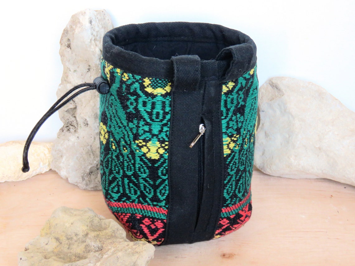 Chalk Bag Reclaimed Fabric Chalk Bag Bohemian Bag Gift for Etsy
