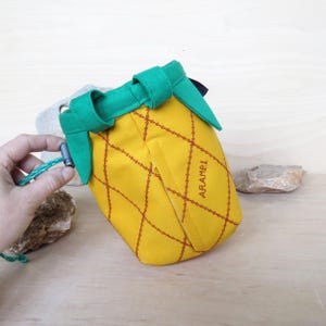 Sac de craie ananas, cadeau pour grimpeur, équipement d'escalade, série fruits Arampi image 6