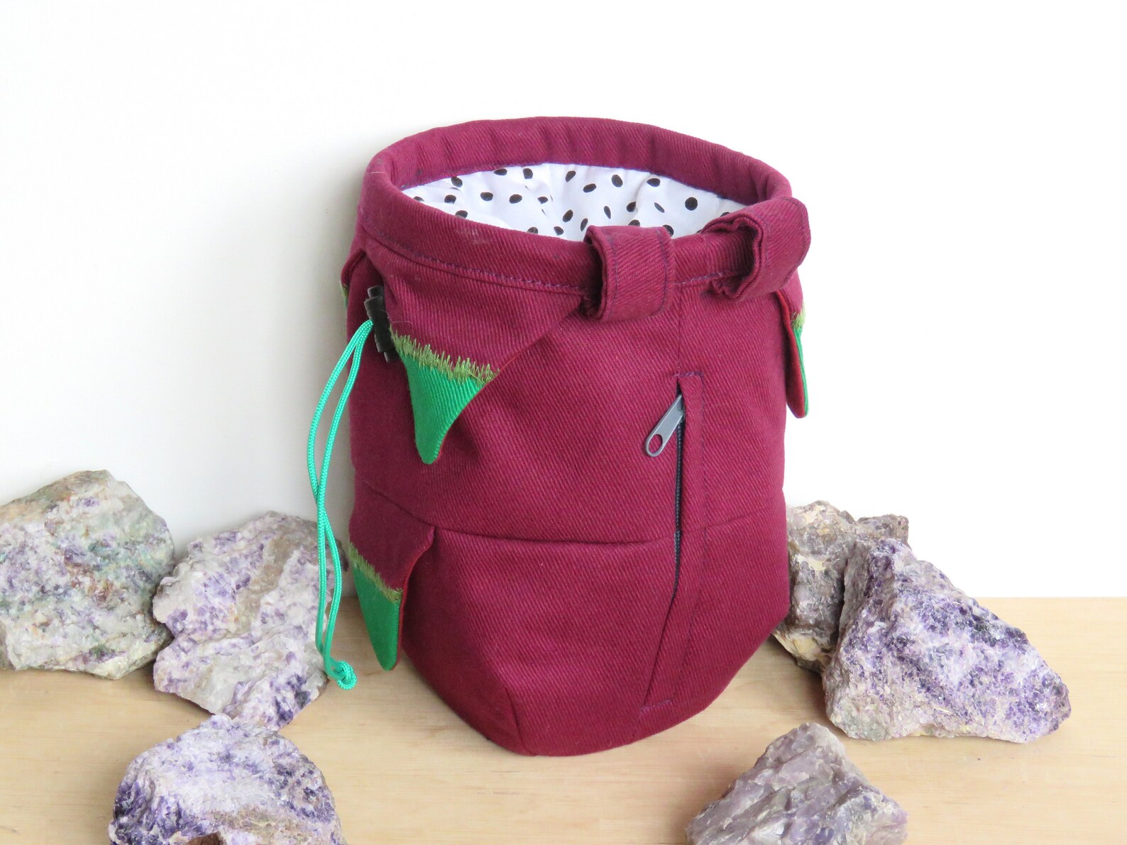 Dragon Fruit Chalk Bag Rock Climbing Bag Chalkbag Gift for Etsy