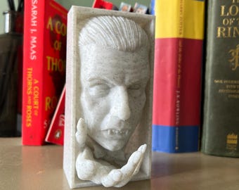 Horror Book Nook, Halloween Bookshelf Book End, Choose Dracula Frankenstein & More!