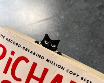 覗き見する黒猫のしおり｜ユニークな読者への贈り物｜オリジナル