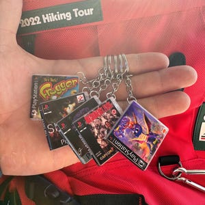 Miniature PS1 Game Keychains - Pick Your Favourite Retro Gaming Cover, Choose ANY Game
