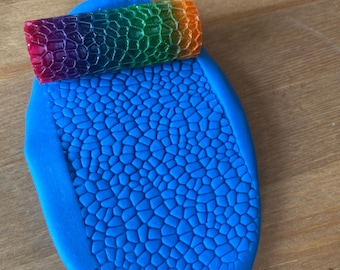 Playdough Texture Rollers Set, 3D Printed Clay Pattern Rollers, Sensory Art Tools