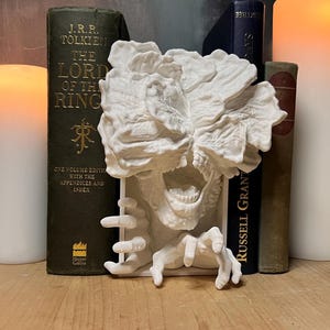 Clicker Horror Bookend Infected Monster TLOU Inspired Decor Unique Gamer Gift for Zombie Fans and Post Apocalyptic Art