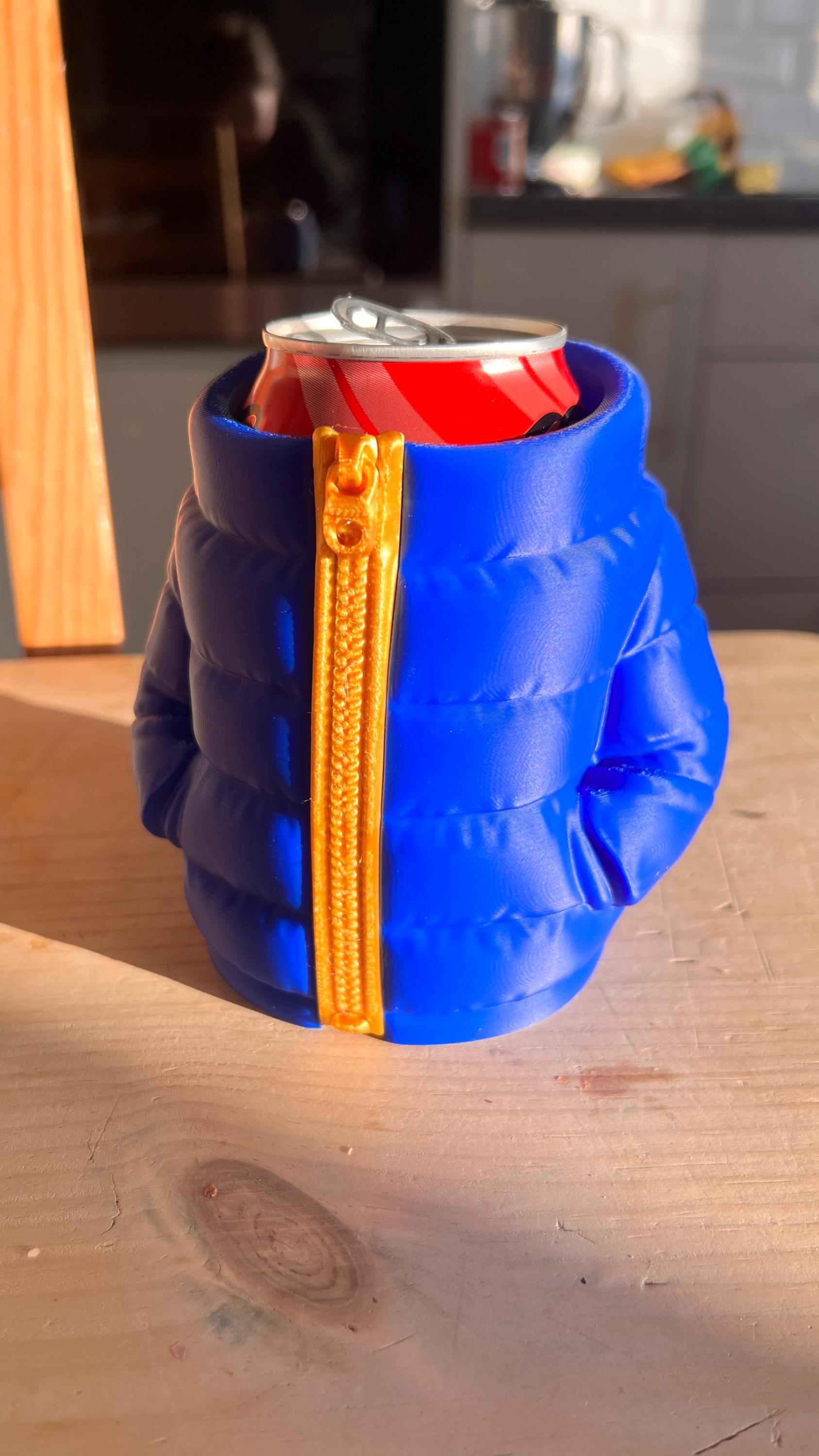 Puffer Jacket Can Cooler Sleeve, Insulated Beer Soda Koozie - Etsy