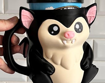 Vampire Bat Ice Cream Pint Holder with Hidden Drawer