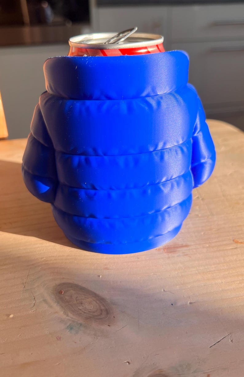 Puffer Jacket Can Cooler Sleeve, Insulated Beer Soda Koozie - Etsy