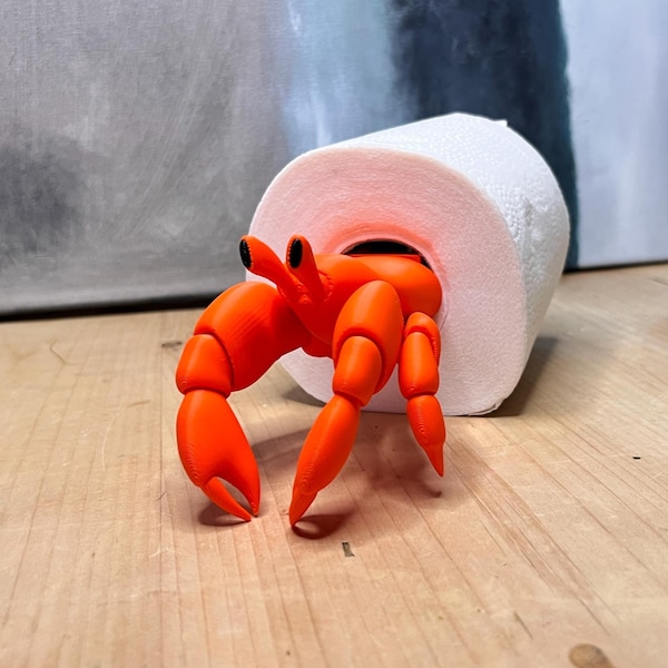 Hermit Crab Toilet Paper Holder: Funny Coastal Bathroom Decor