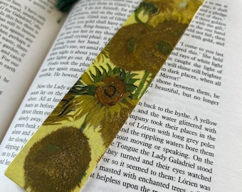 Van Gogh Sunflowers Bookmark Famous Art Book Lover Gift