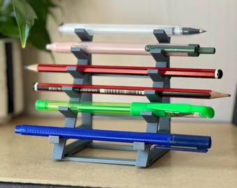 Mini Barbell Pen Rack: Gym-Inspired Desk Organizer