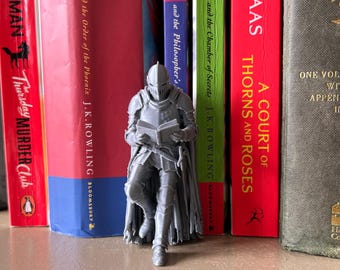 Leaning Fantasy Book Nook Figurines Reading Wizard Knight Vampire Elf Shelf Decor