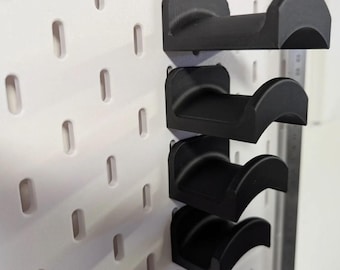 IKEA Skadis Headphone Holder Set: 3D Printed Pegboard Mounts