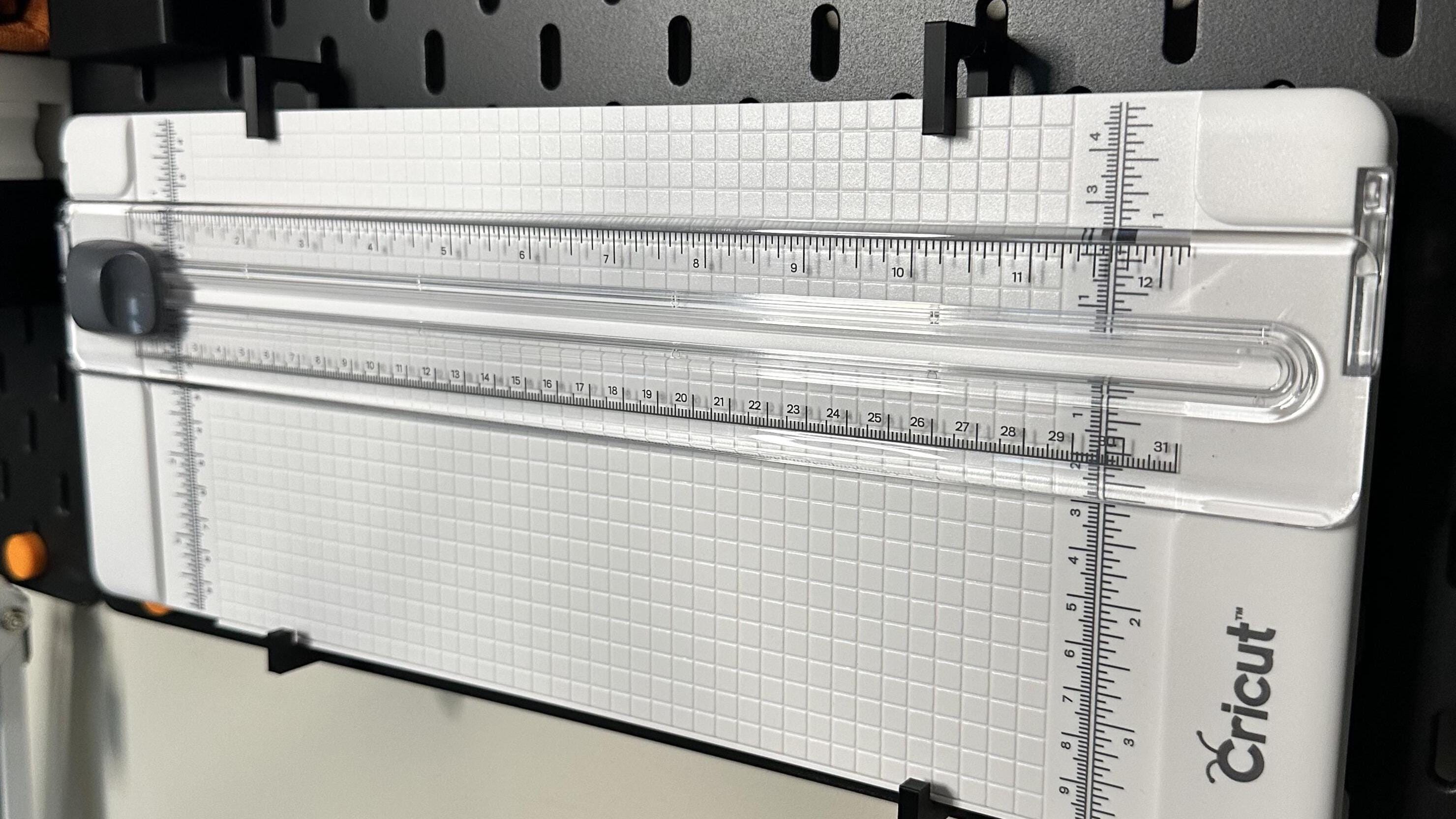 Cricut Paper Trimmer Holder: 3D Printed IKEA Skadis Pegboard Mount