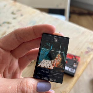 Mini VHS Movie Keychain: Retro 80s Film Gift