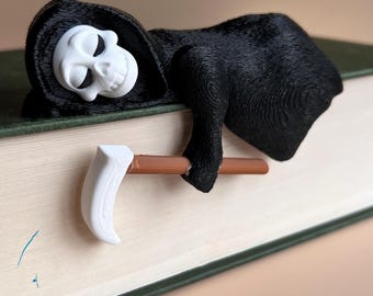 Grim Reaper Shelf Sitter: Gothic Halloween Decor