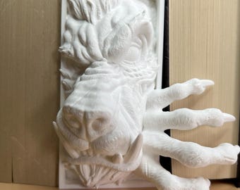 Werewolf Book Nook Insert | Gothic Horror Bookshelf Decor | Fantasy Shelf Insert