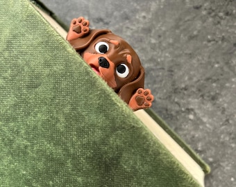 Squished Animal Bookmarks, Squishmarks, Pet Page Markers for Readers, Novelty Book Accessories