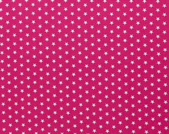 Baumwollstoff,Webware Carrie "Sterne pink 1cm"