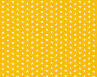 Jersey coton Verena « Stars 1 cm jaune »