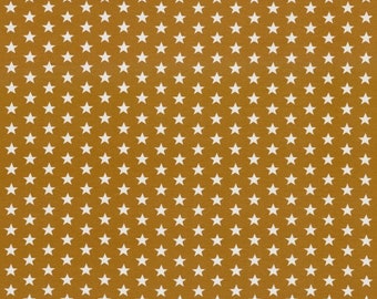 Jersey coton Verena « Stars 1 cm ocre »