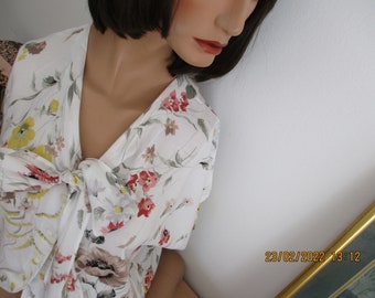 Blouse with bow viscose "