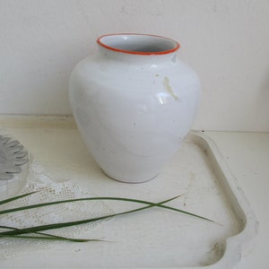 Blumenvase, Keramik, bemalt Bild 3