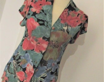 Blouse, fitted, viscose