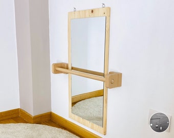 Montessori mirror on the wall