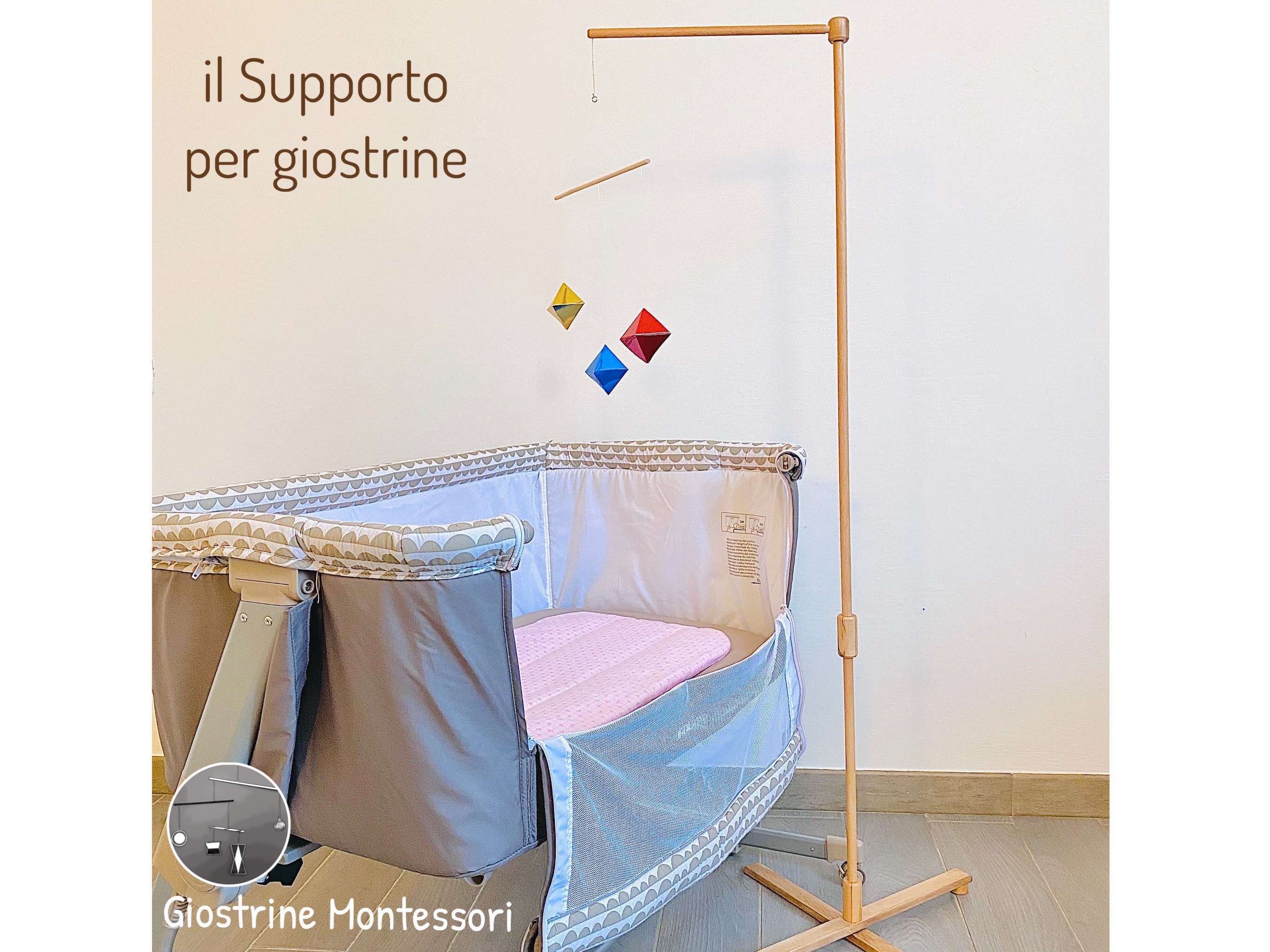Kit 4 pcs Giostrine Montessori mobile Adjustable wooden Etsy