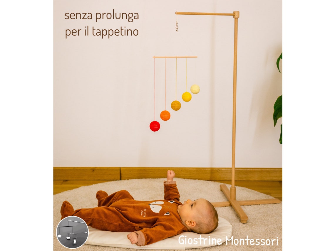 Kit 4 pcs Giostrine Montessori mobile Adjustable wooden Etsy