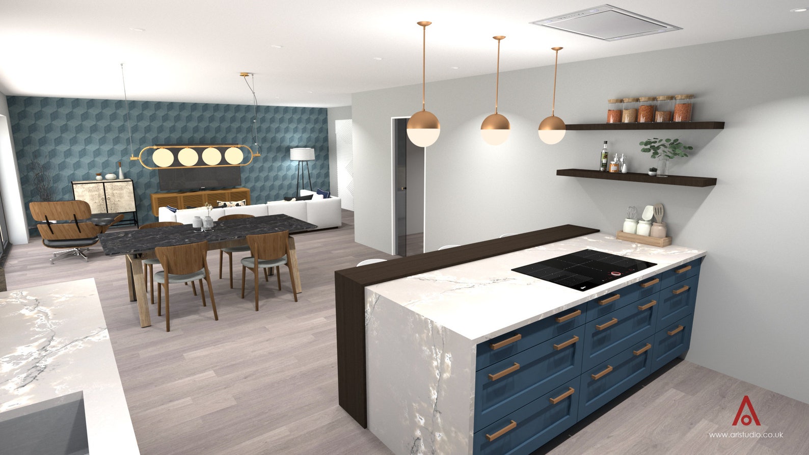 Kitchen Design Service / Interior Design / 3D Rendering / Online ...