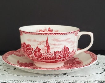 Vintage Johnson Brothers &quot;Old Britain Castles&quot;- Cup and Saucer Set