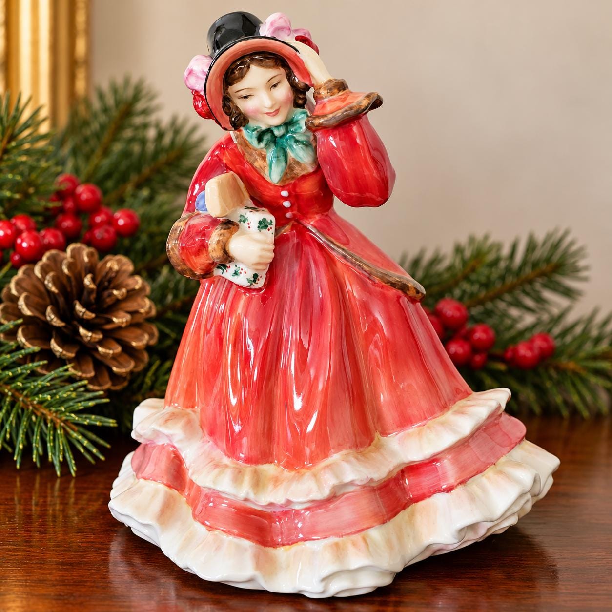 Royal Doulton Lady Red Dress - Etsy