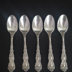 Vintage Gorham Sterling Silver Demitasse Spoons-Set of 5
