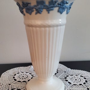 Wedgewood Etruria Barlaston Trumpet Vase Embossed