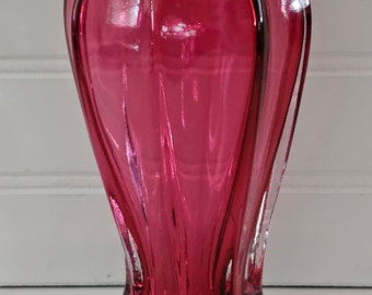 Vintage Fenton Ruffle Top Melon Sided Vase - Etsy