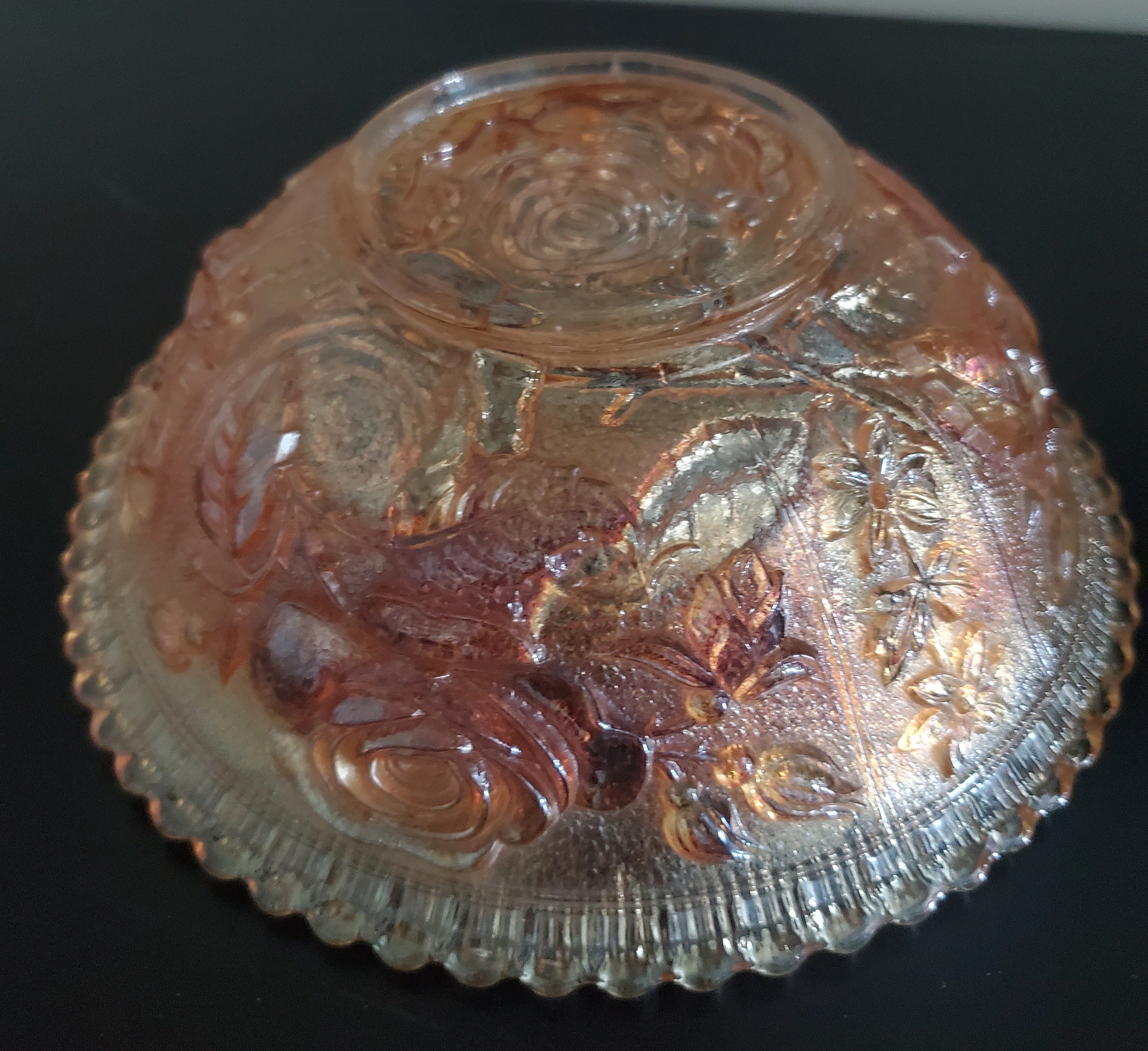 Vintage Imperial Carnival Glass Marigold 