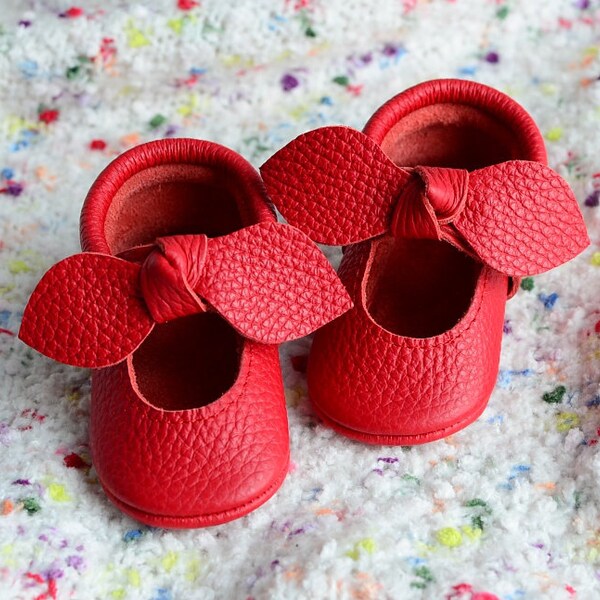 Ruby Red Baby Shoes Etsy