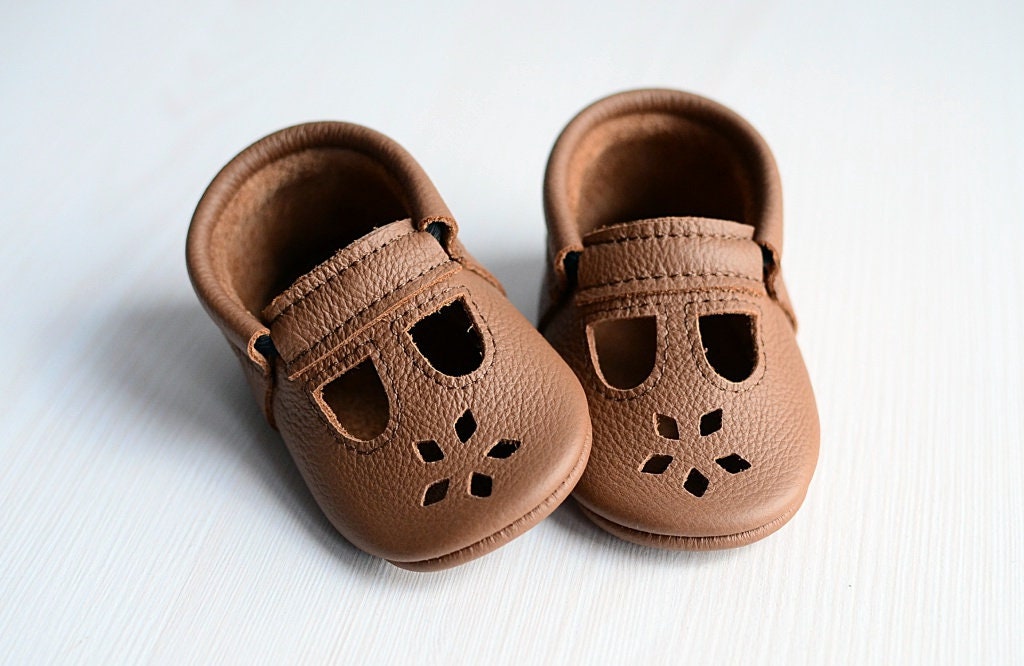 Baby leather slippers hot sale